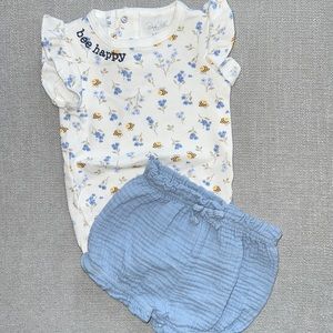 Onesie and shorts set